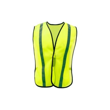 Gss Safety GSS Safety 3001 Non-ANSI Economy Vest with 1"W Stripe, Lime with Silver Stripe, One Size Fits All 3001****